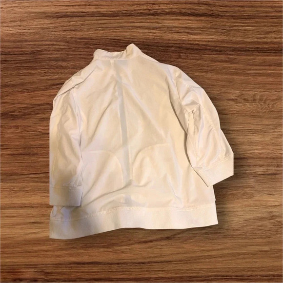 Chico's Addition White Windbreaker Size 12/14 - Picture 7 of 11